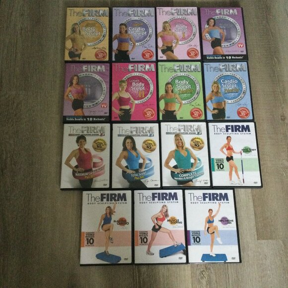 Bundle of The FIRM Body Sculpting System 15 Exercise Workout Fitness DVDs - Picture 1 of 2
